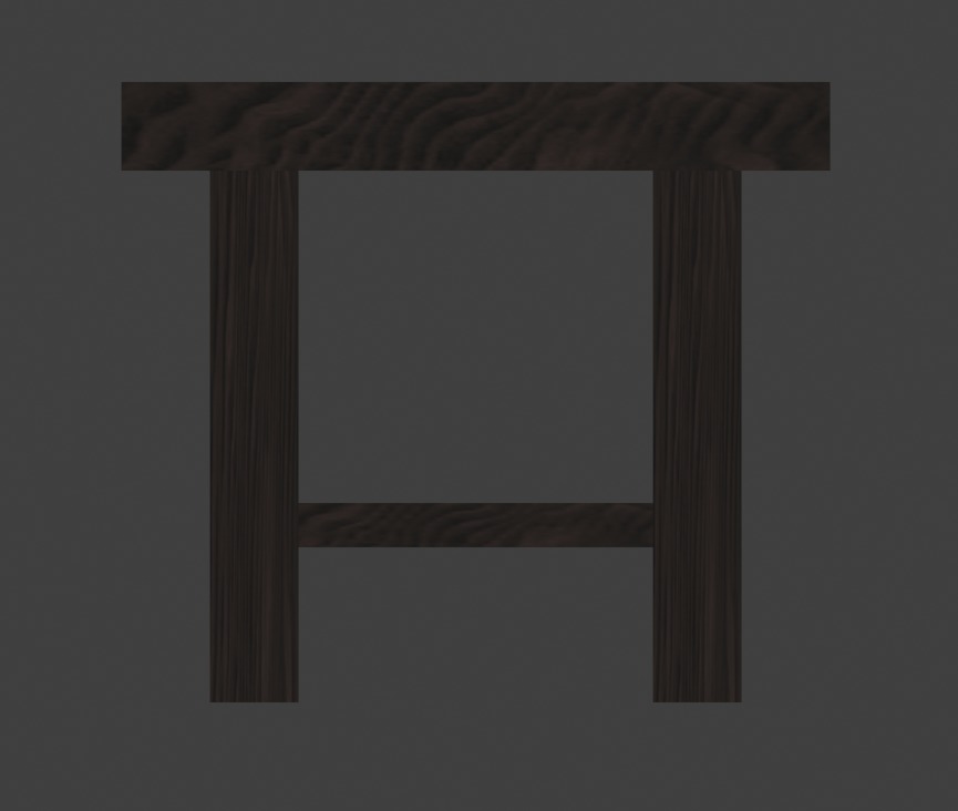 Simple Table 3D model_3