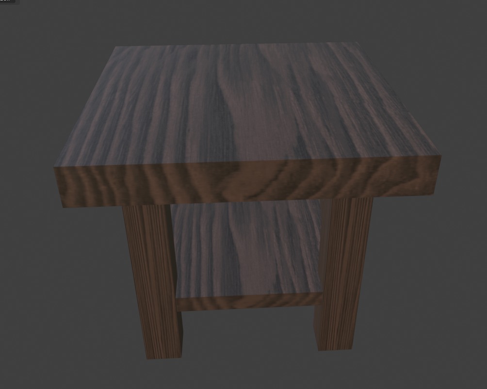 Simple Table 3D model_1