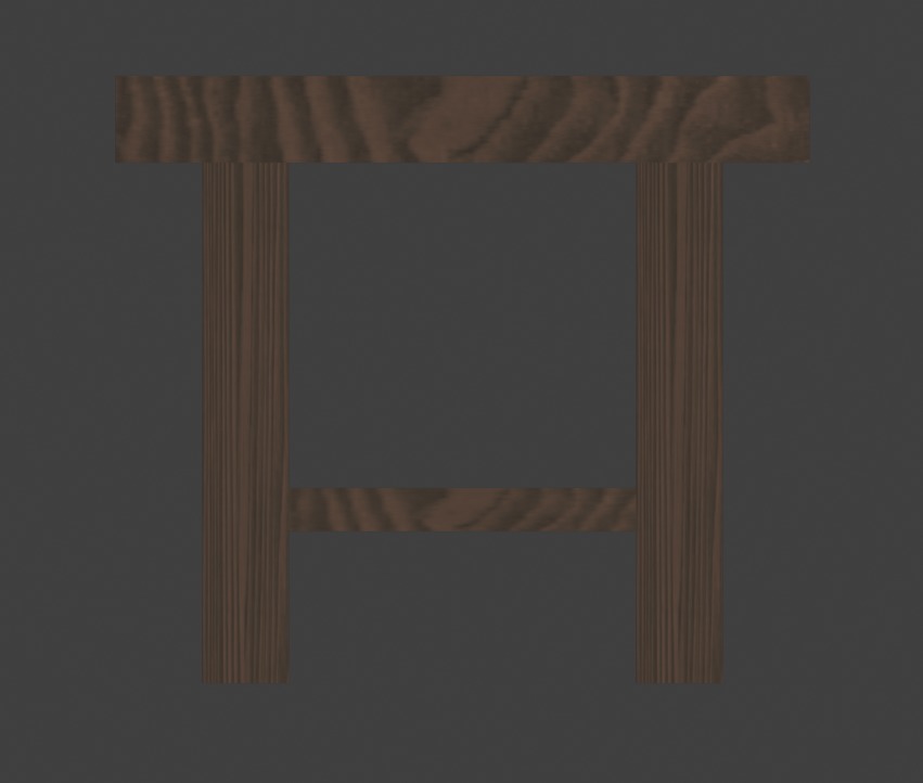 Simple Table 3D model_5