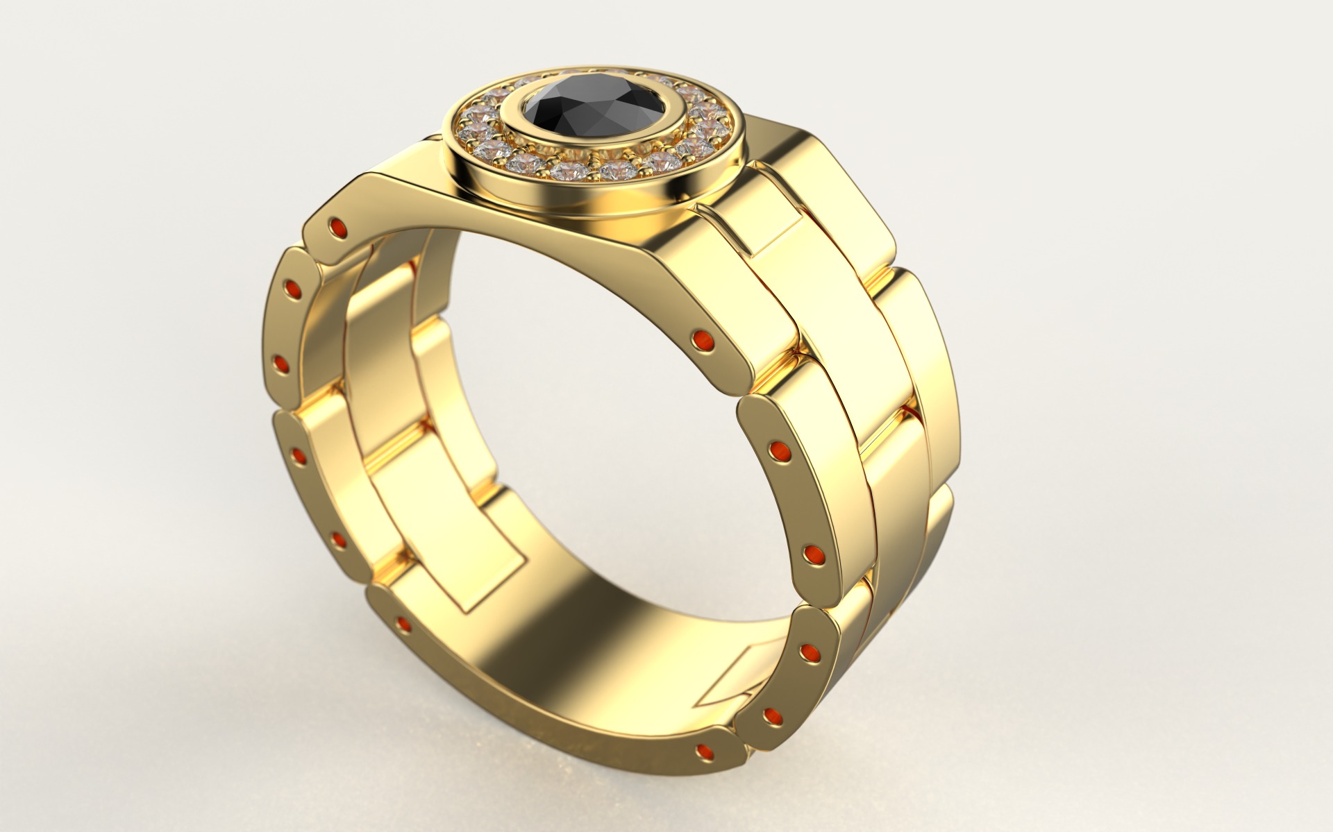 Rolex Ring  3D print model_1