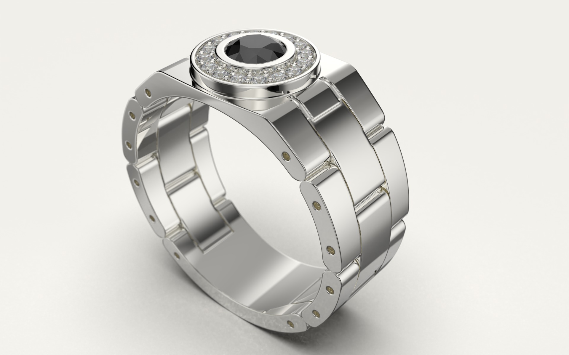 Rolex Ring  3D print model_2