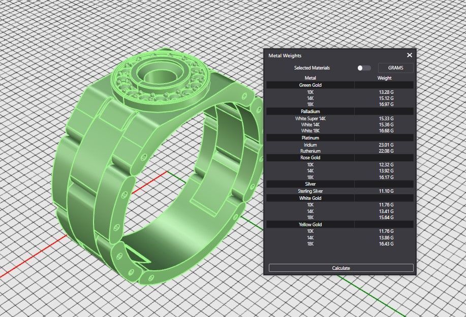 Rolex Ring  3D print model_7