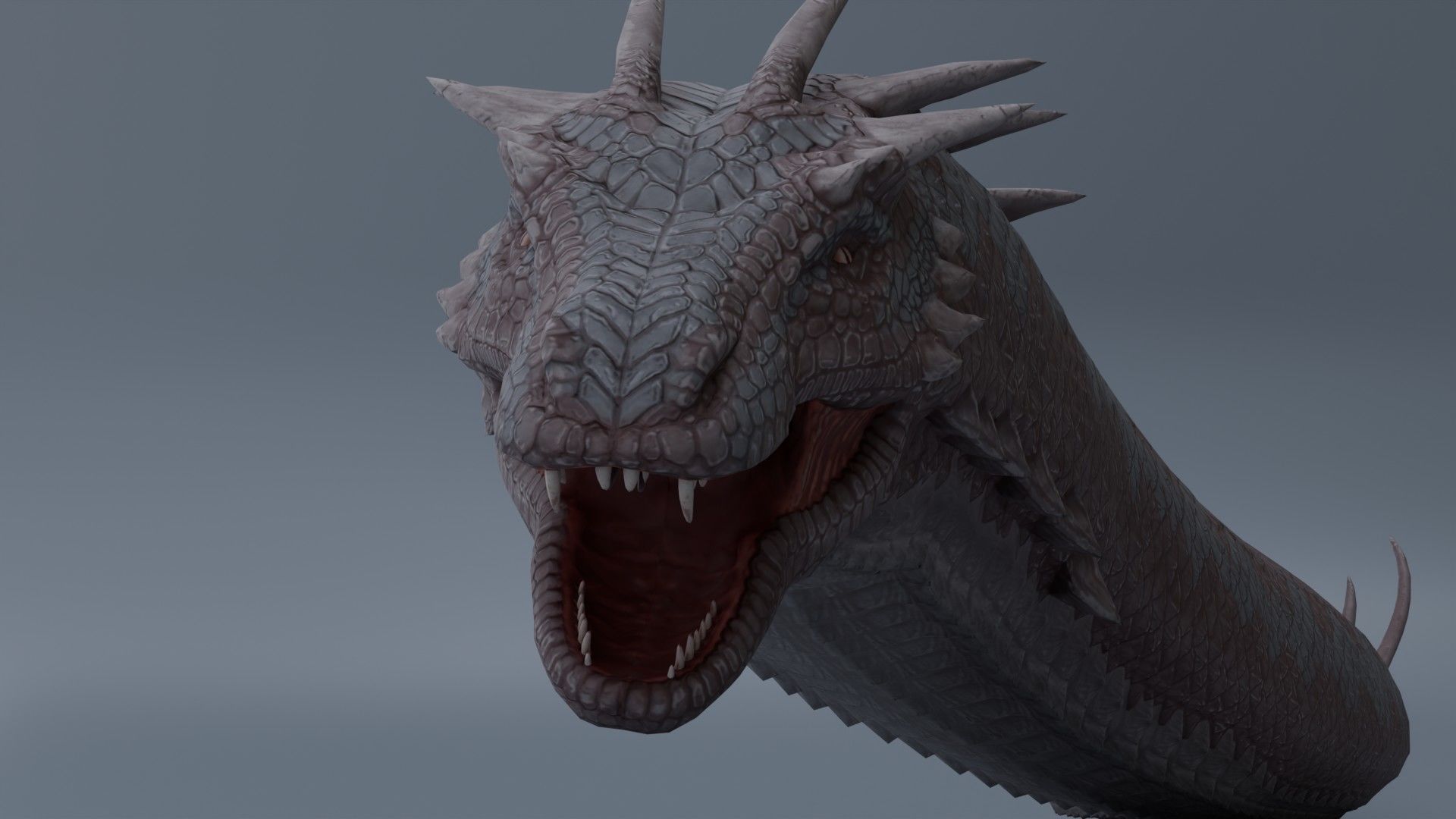 GIANT SNAKE Low-poly 3D model_1