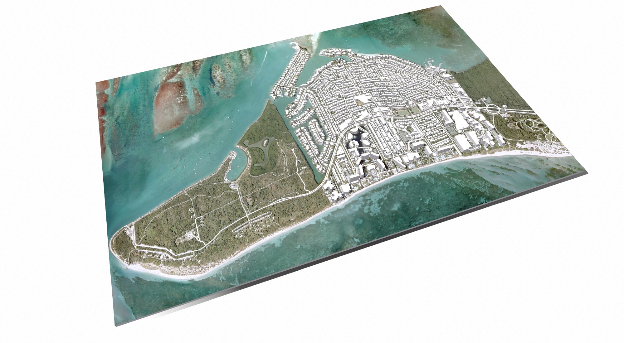 Cityscape Key Biscayne Florida United States 3D model_9