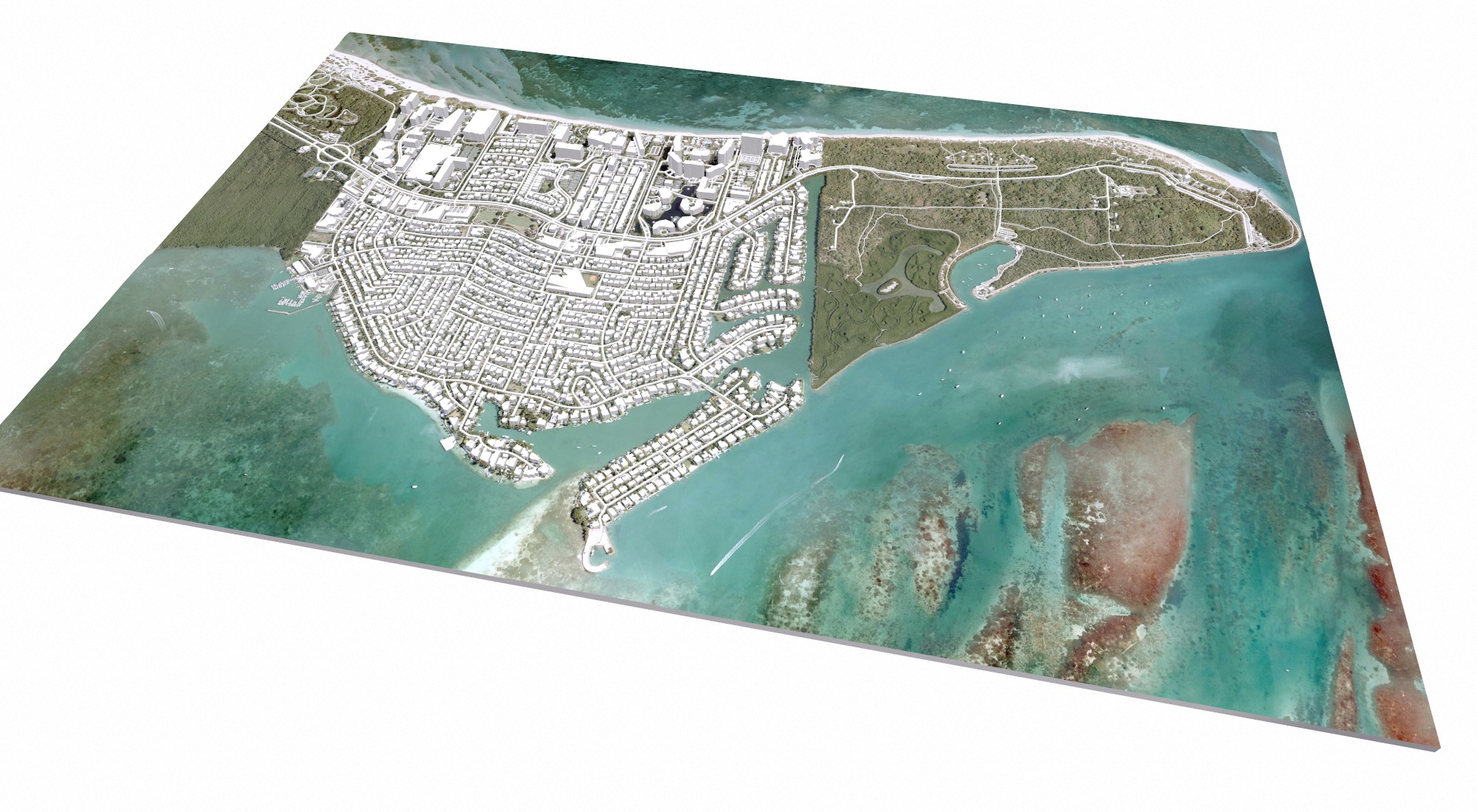 Cityscape Key Biscayne Florida United States 3D model_8