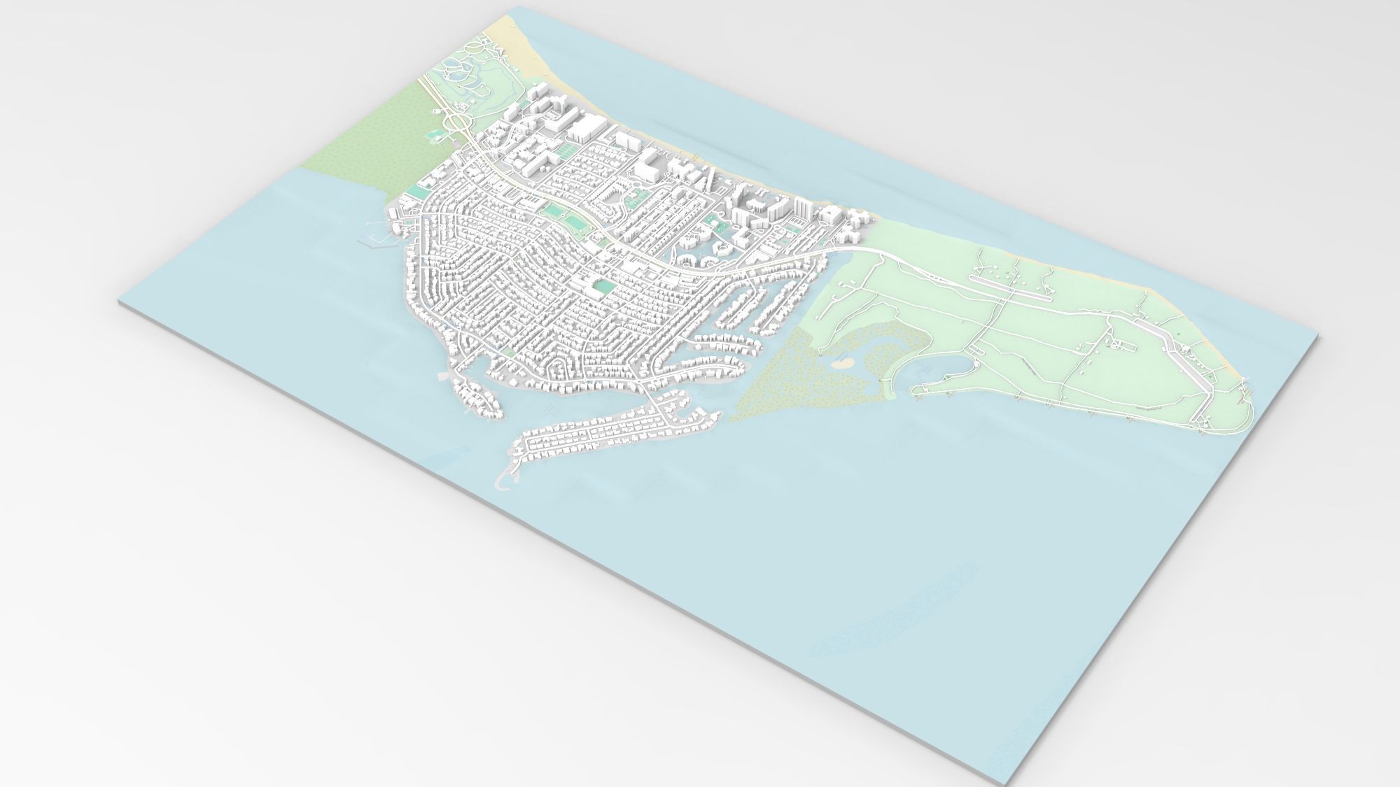 Cityscape Key Biscayne Florida United States 3D model_6