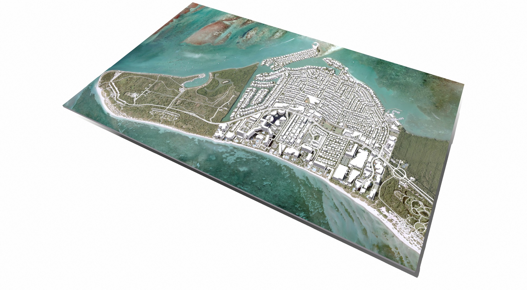 Cityscape Key Biscayne Florida United States 3D model_10