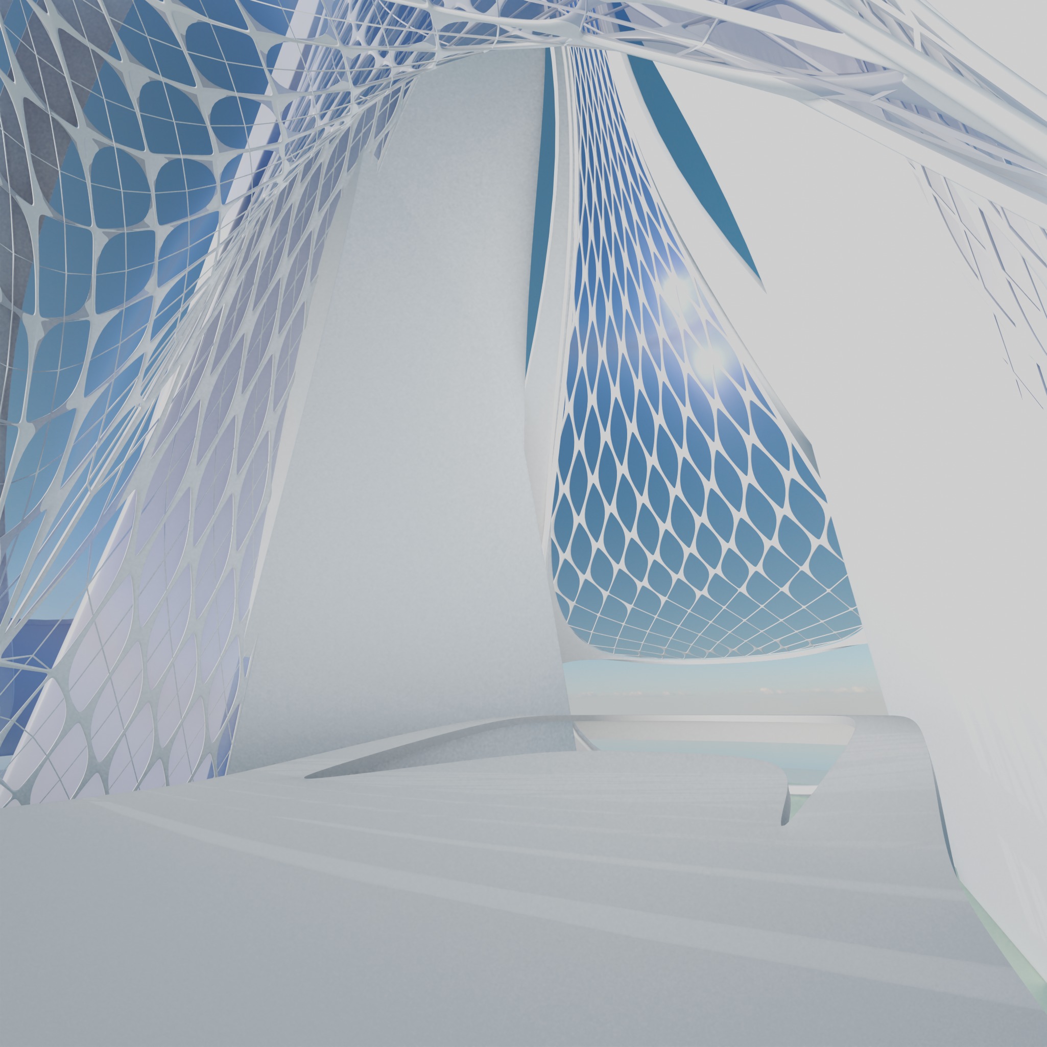 Future building Futuristic Expo Center building Sci Fi DUBAI 3D model_7
