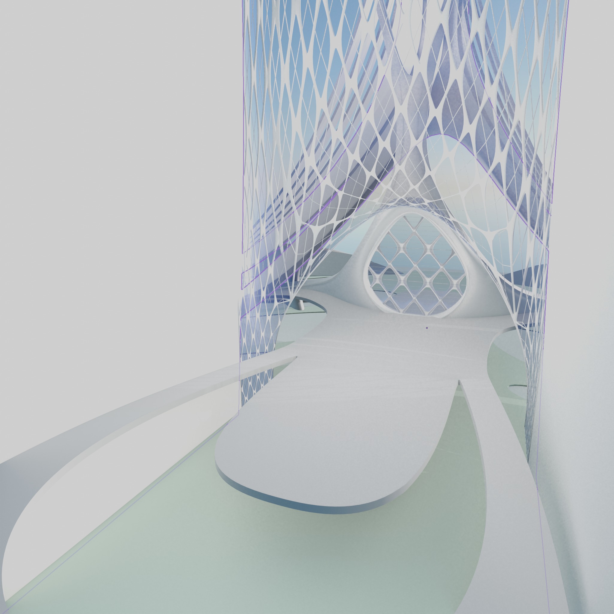 Future building Futuristic Expo Center building Sci Fi DUBAI 3D model_9