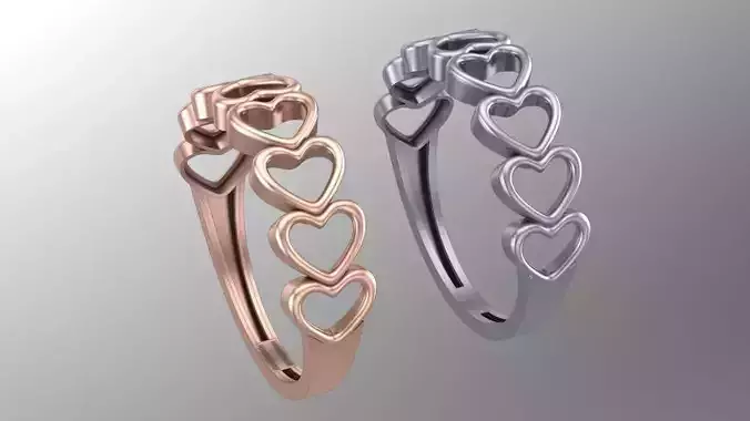 full heart ring