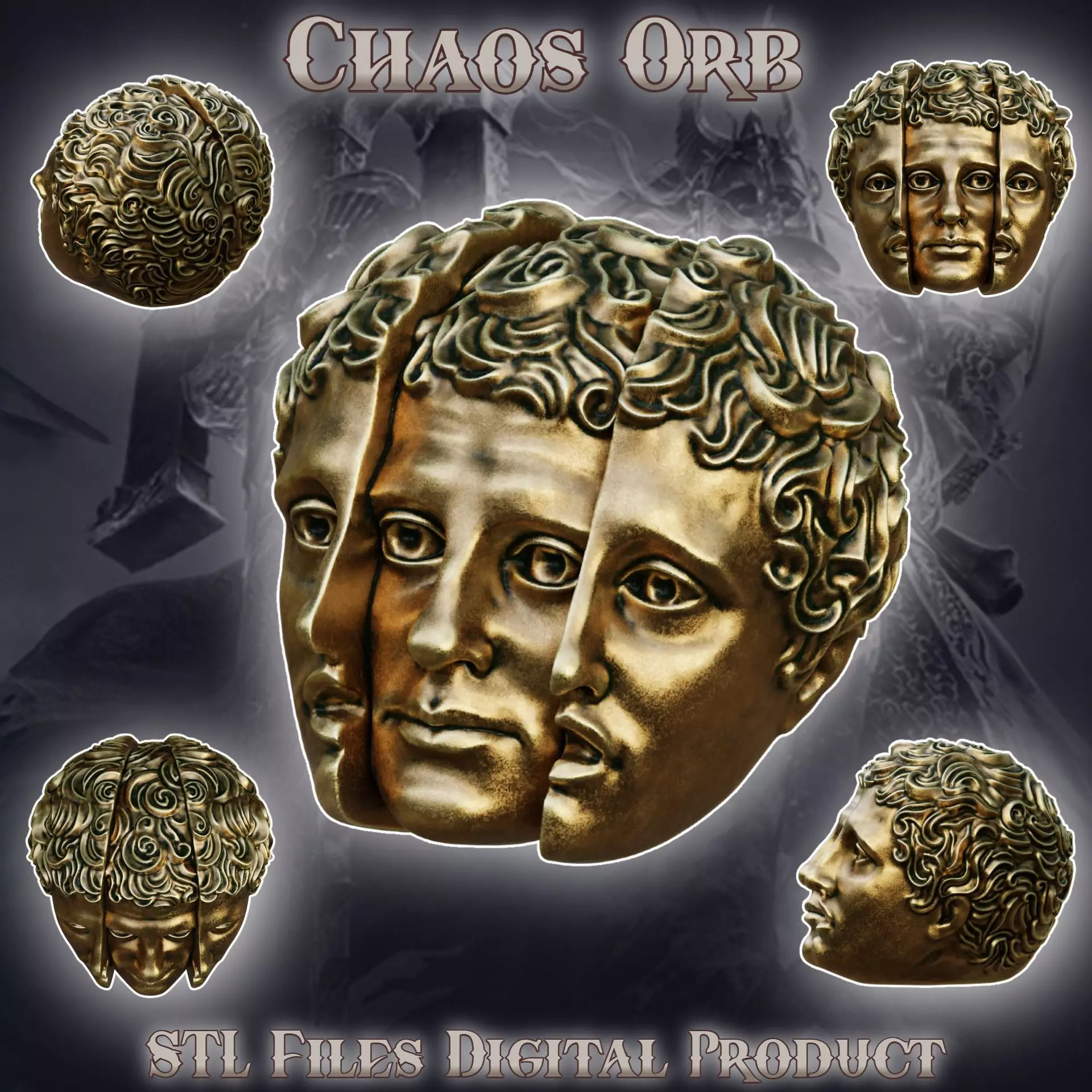 Fantasy Chaos Orb Path of Exile 3D print model