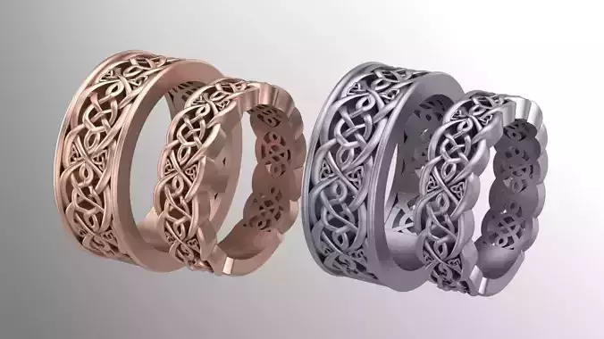 set rings with alternative motif patterns