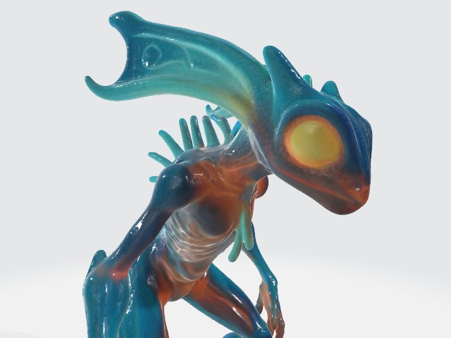 Alien 3D model_3