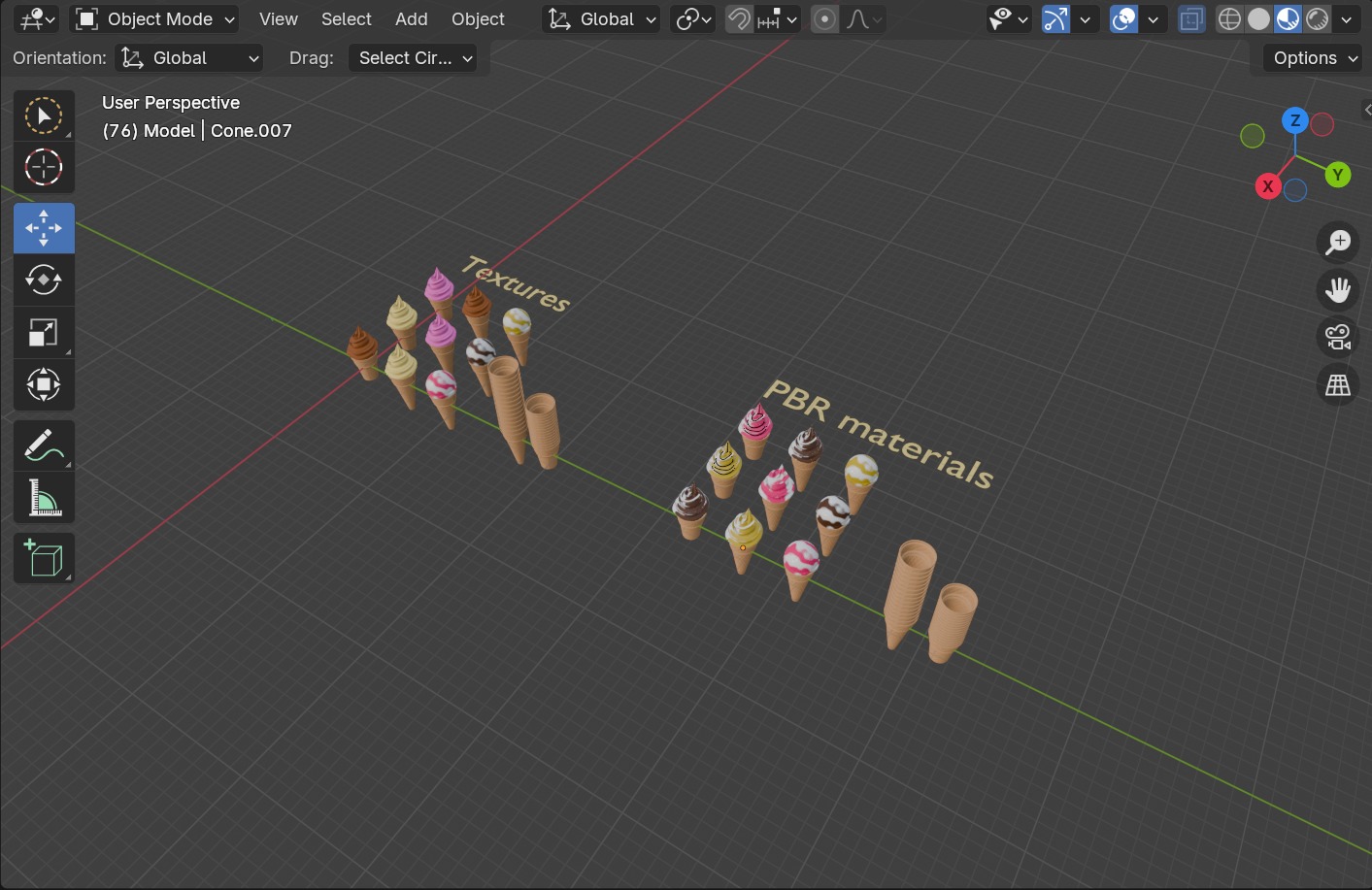 Realistic Ice cream 3D model_10