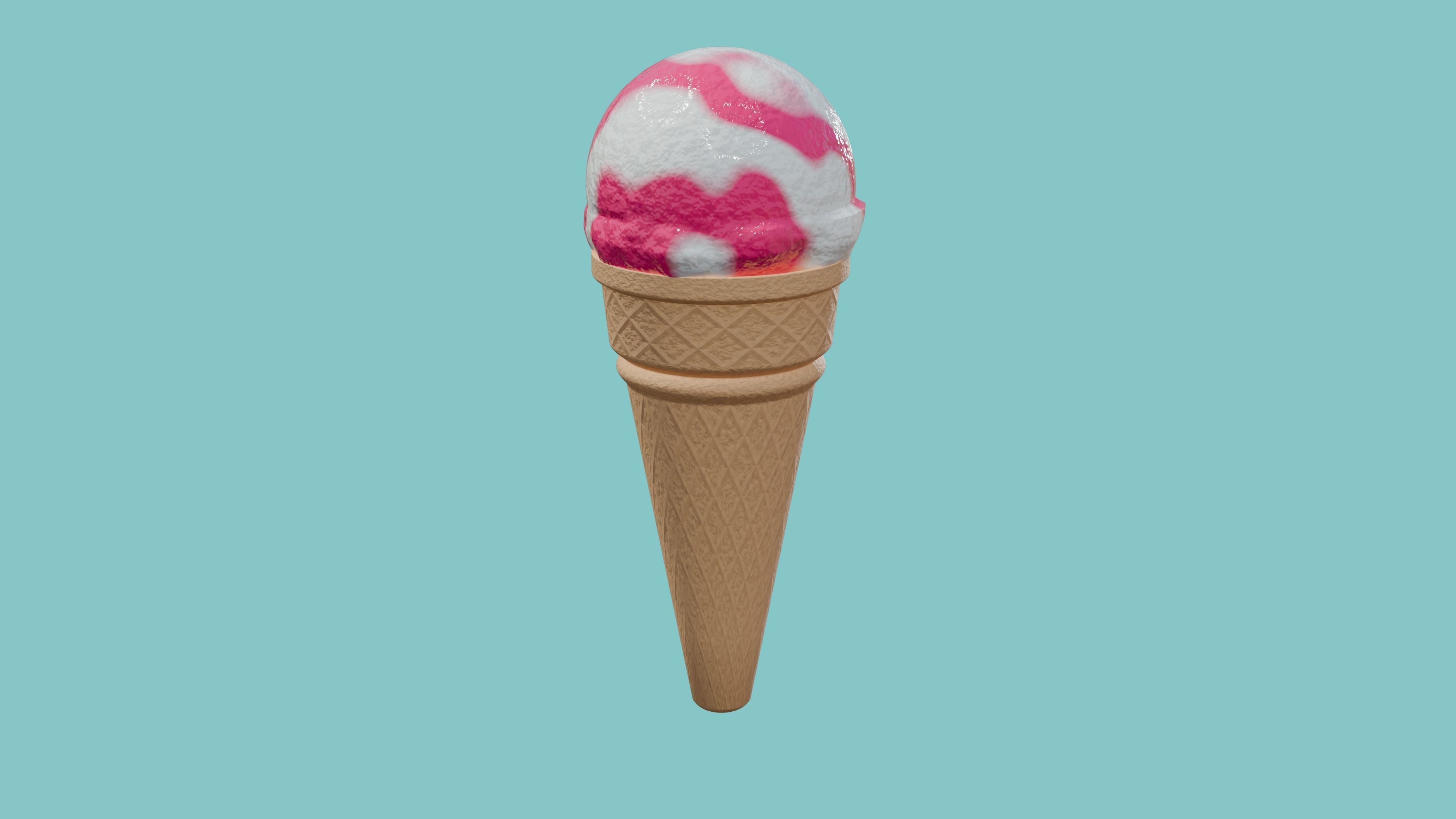 Realistic Ice cream 3D model_7