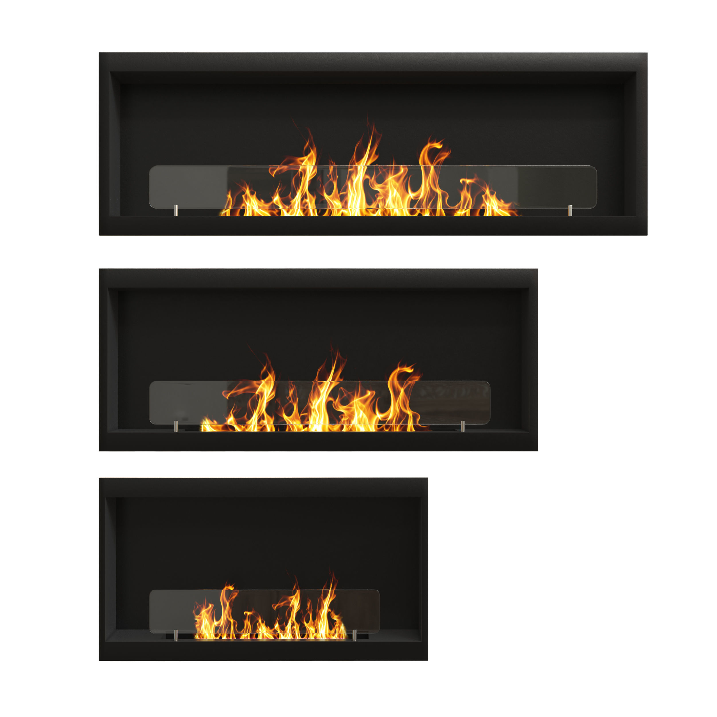 bioethanol einbaukamin inside 3D model_1