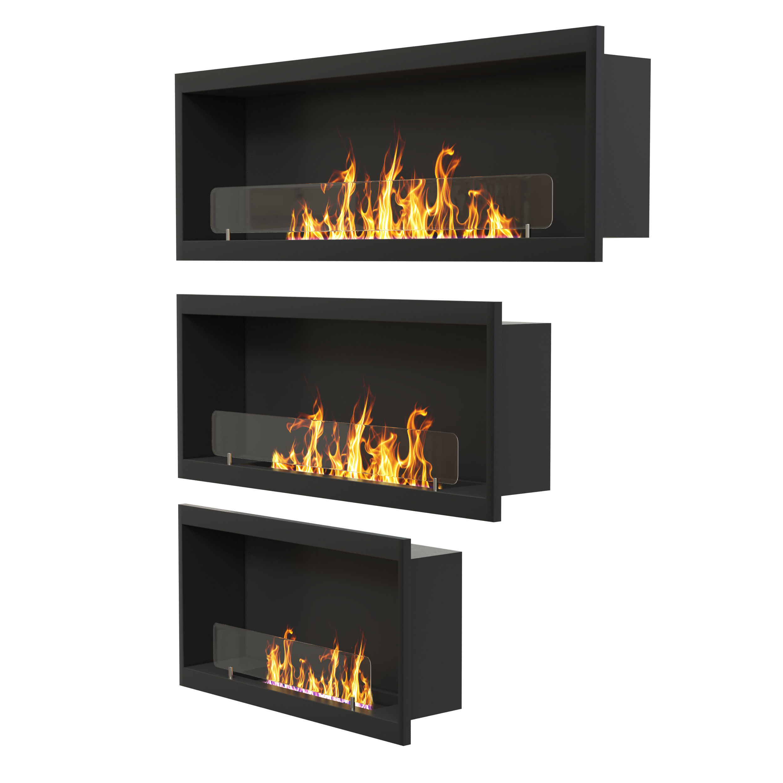 bioethanol einbaukamin inside 3D model_2