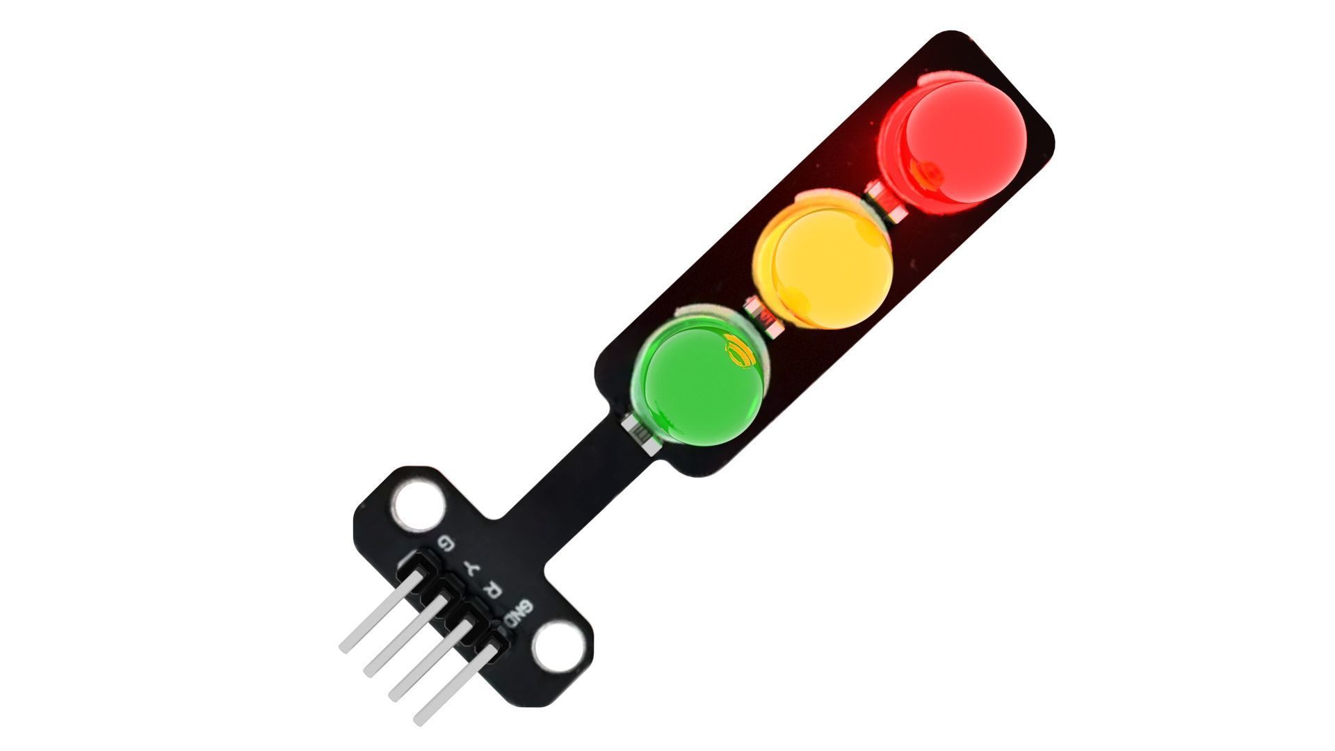 Traffic Lights LED Module With Illuminating Animation 3D model_27