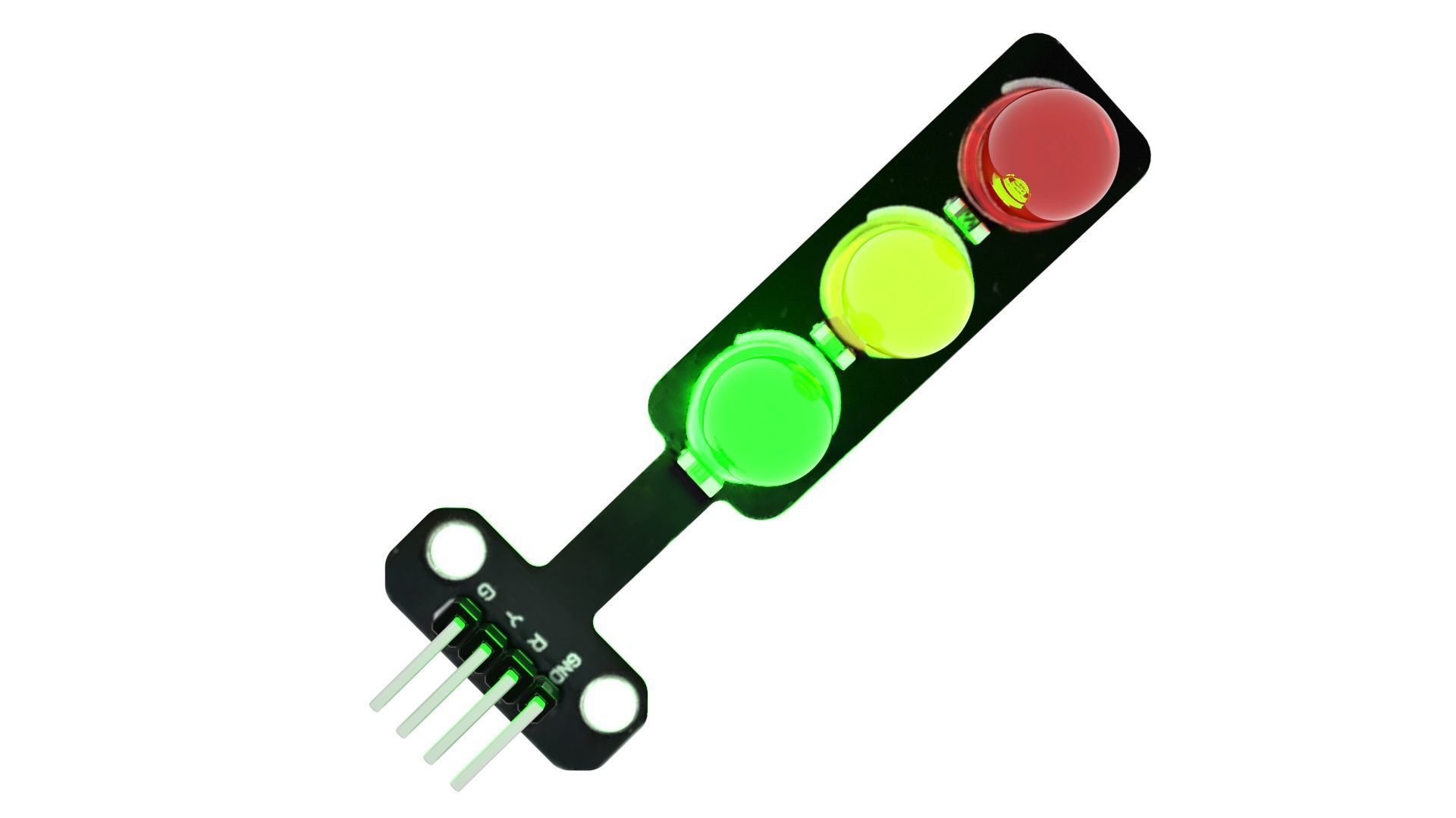 Traffic Lights LED Module With Illuminating Animation 3D model_29