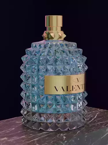 Valentino perfime light blue 3D model product for Advertising