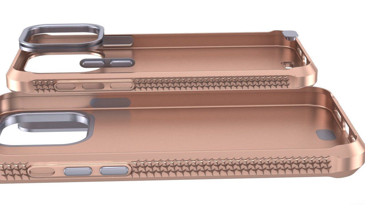 Simple iPhone 14 pro max guard - plain back 3D print model_7