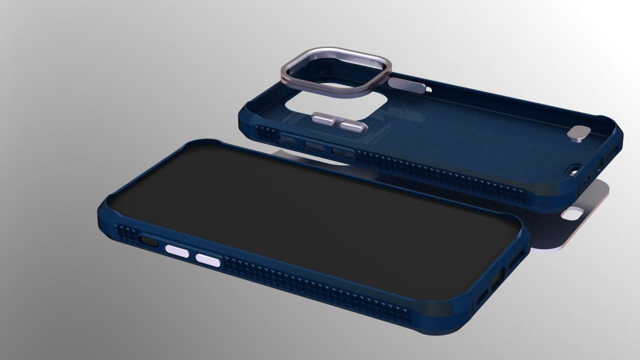 Simple iPhone 14 pro max guard - plain back 3D print model_1