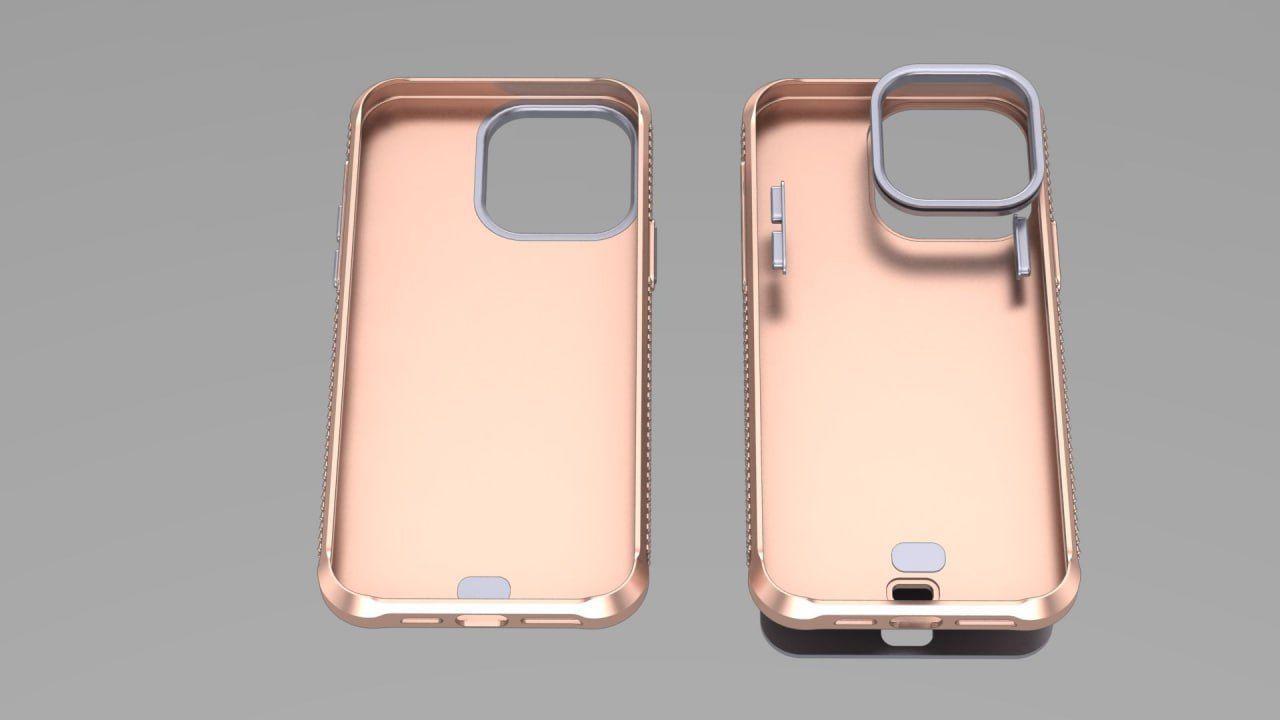 Simple iPhone 14 pro max guard - plain back 3D print model_5