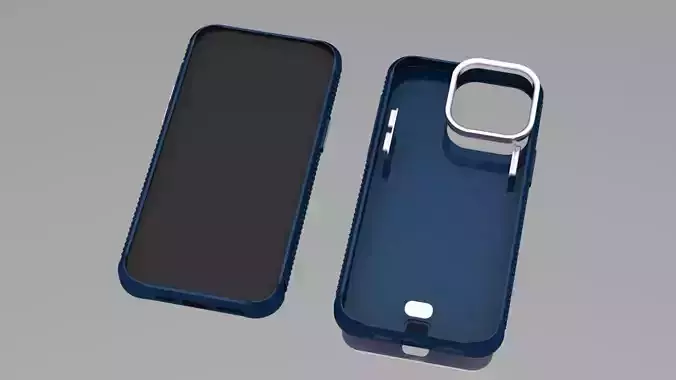 Simple iPhone 14 pro max guard - plain back 3D print model