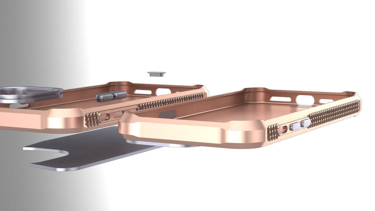 Simple iPhone 14 pro max guard - plain back 3D print model_6