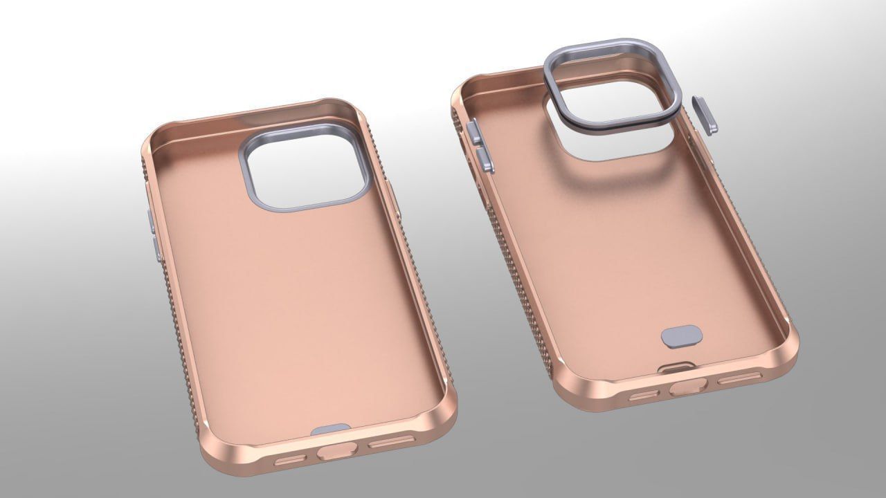 Horse on the back iphone 14 pro max guard 3D print model_4