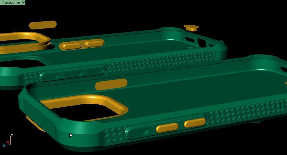 Horse on the back iphone 14 pro max guard 3D print model_9