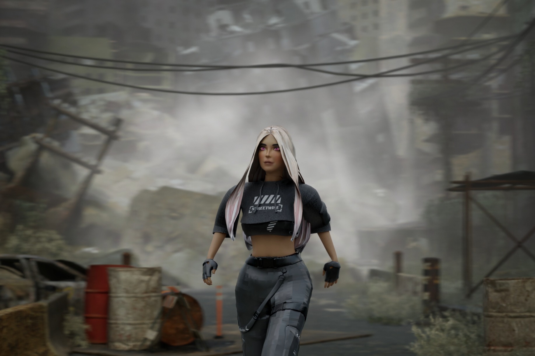 Isha the Beautiful female character 3D model_1