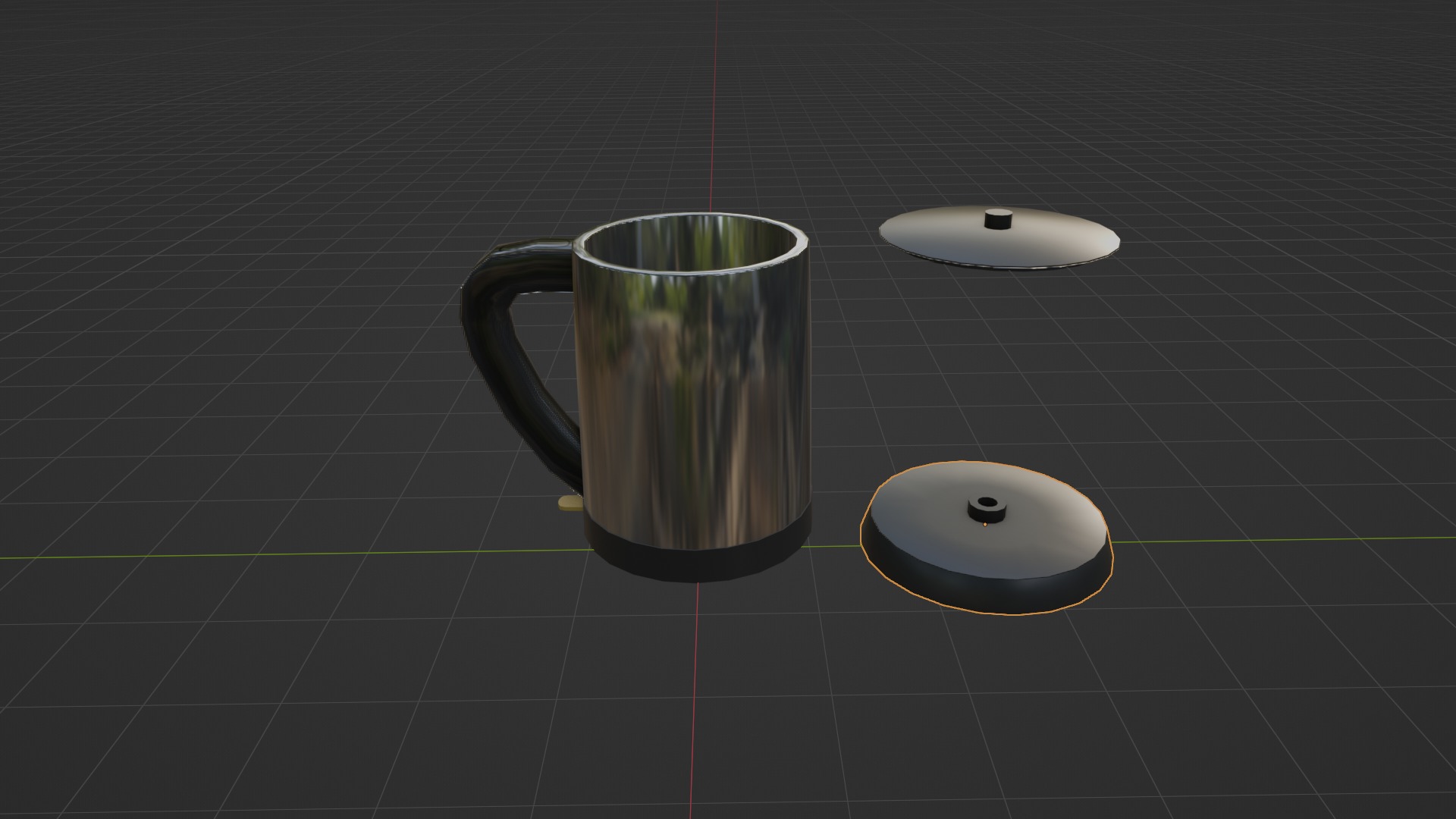 High-Quality Kettle 3D Model - Game-Ready Low-poly 3D model_7