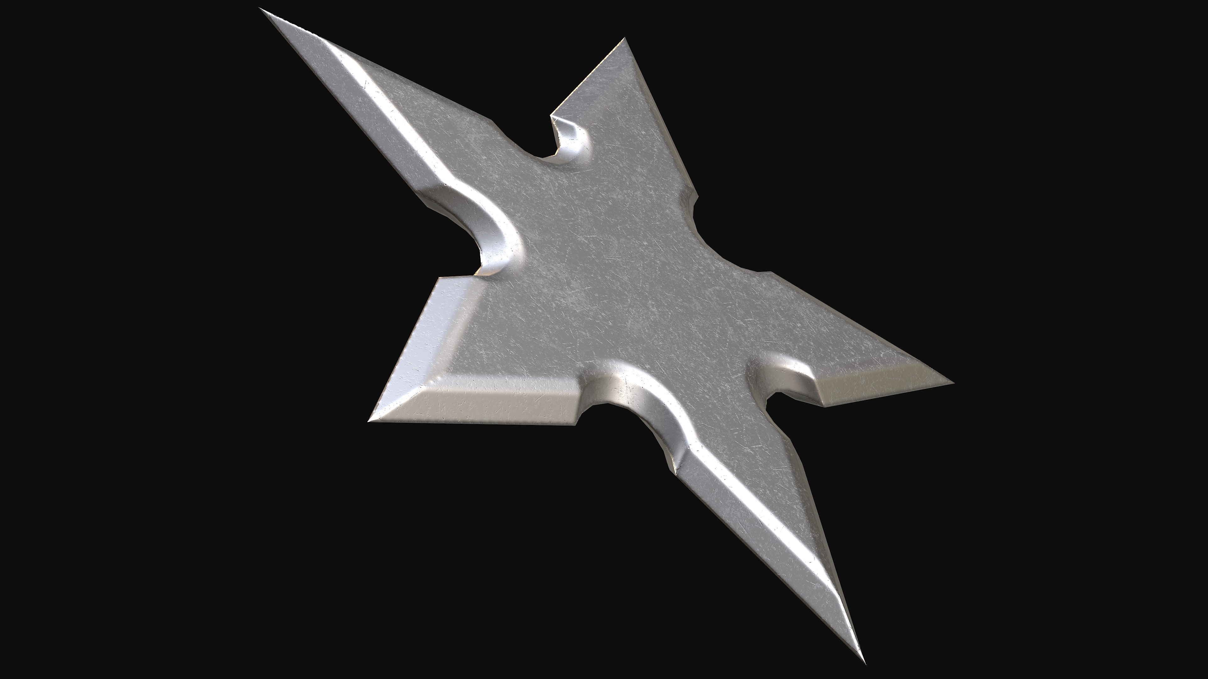 Shuriken  Low-poly 3D model_2
