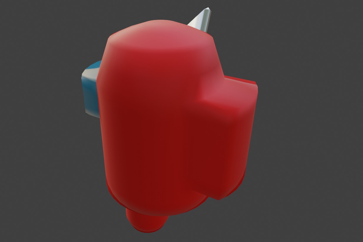 Among Us With Electrical Box Low-poly 3D model_8