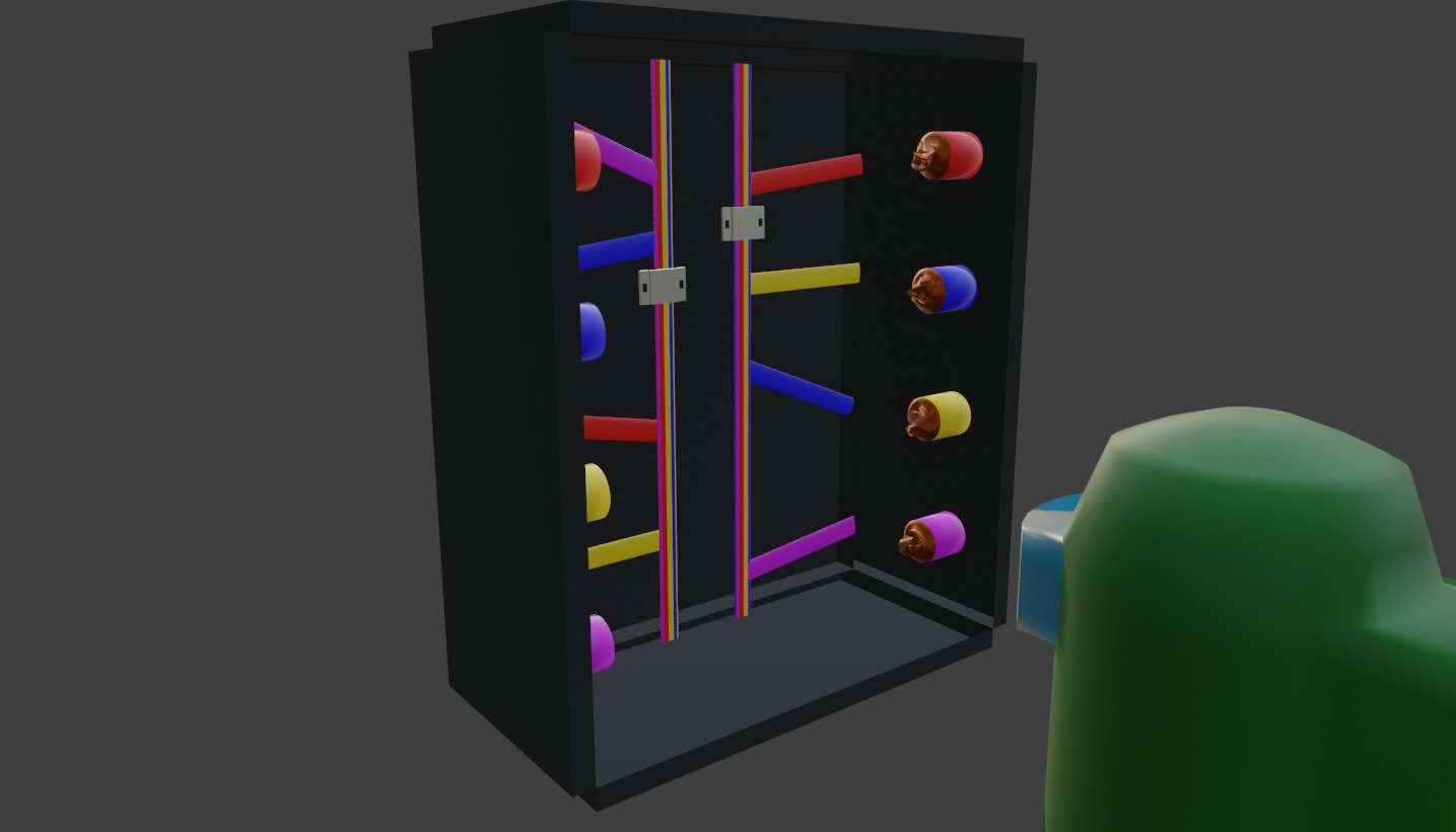 Among Us With Electrical Box Low-poly 3D model_10