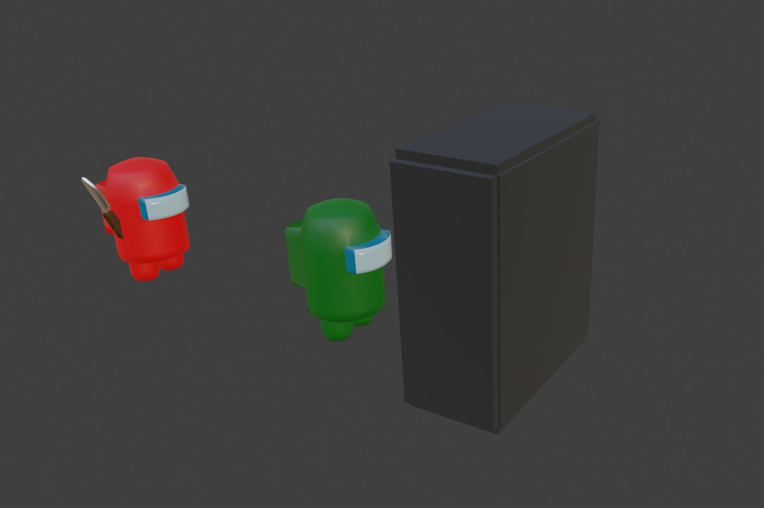 Among Us With Electrical Box Low-poly 3D model_11