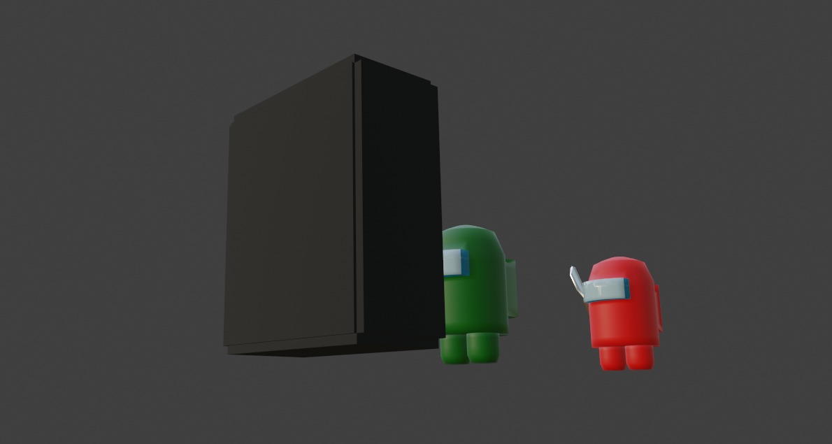 Among Us With Electrical Box Low-poly 3D model_12