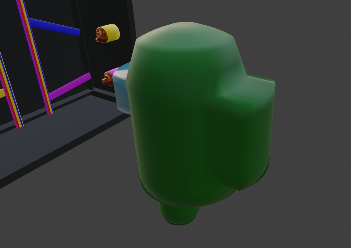 Among Us With Electrical Box Low-poly 3D model_7