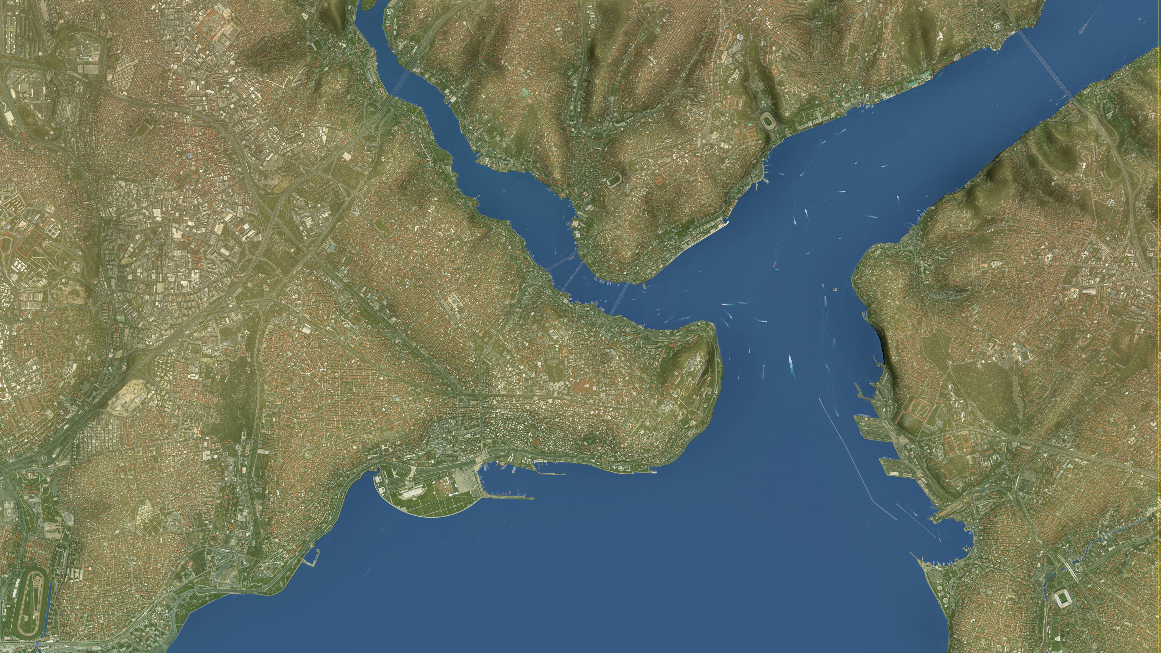 Istanbul - Topography Terrain Low-poly 3D model_21