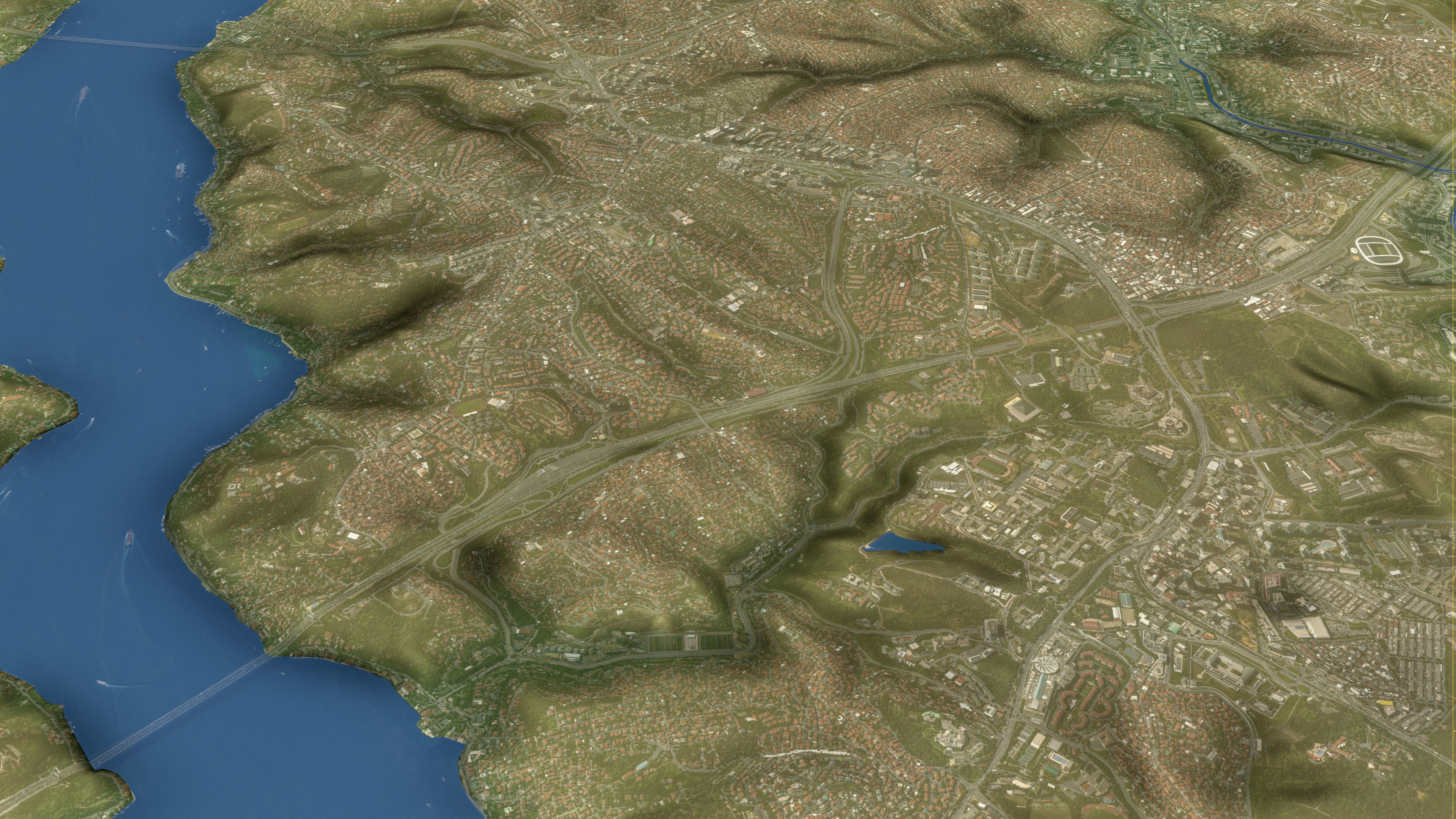 Istanbul - Topography Terrain Low-poly 3D model_24