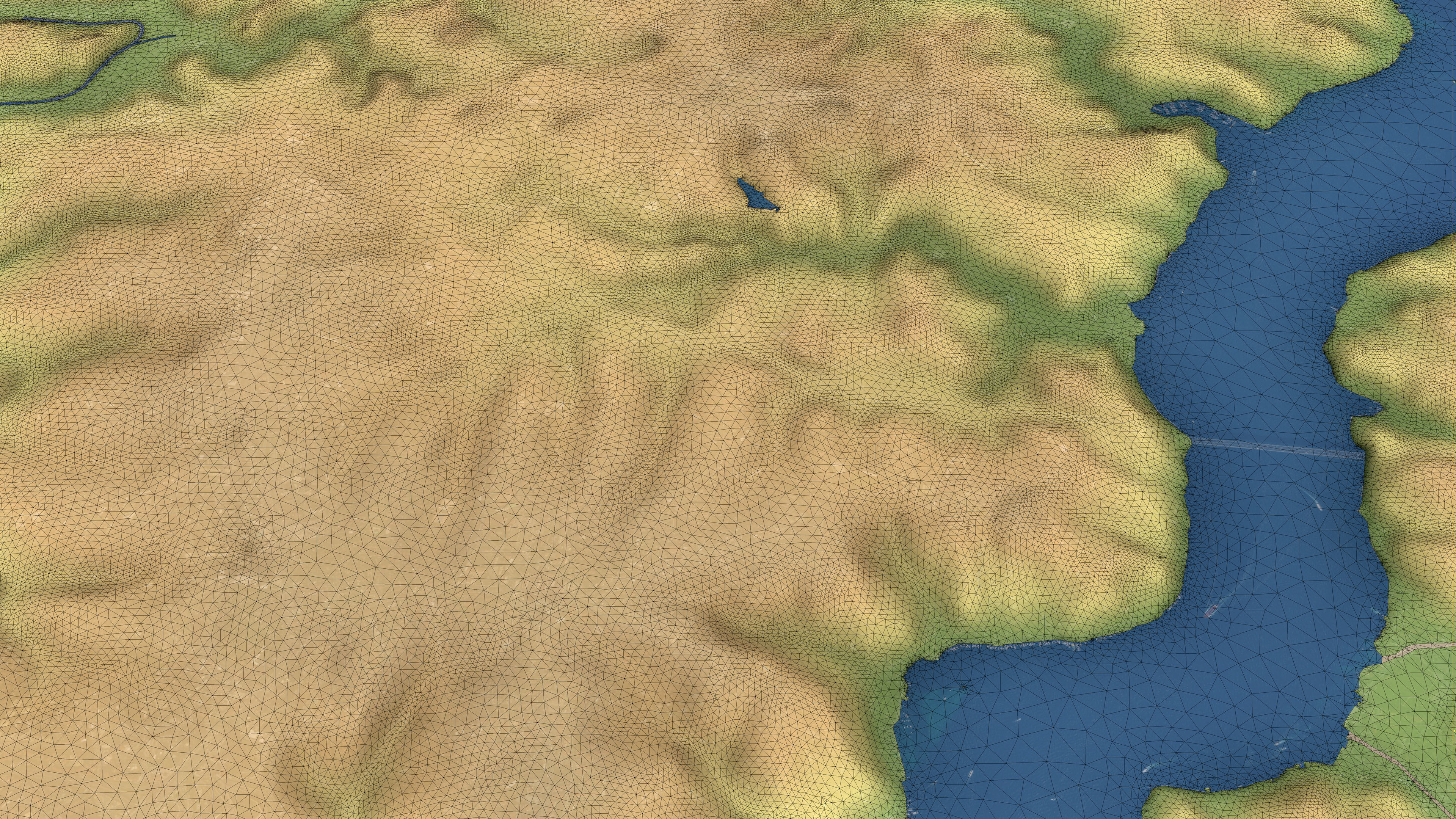 Istanbul - Topography Terrain Low-poly 3D model_25