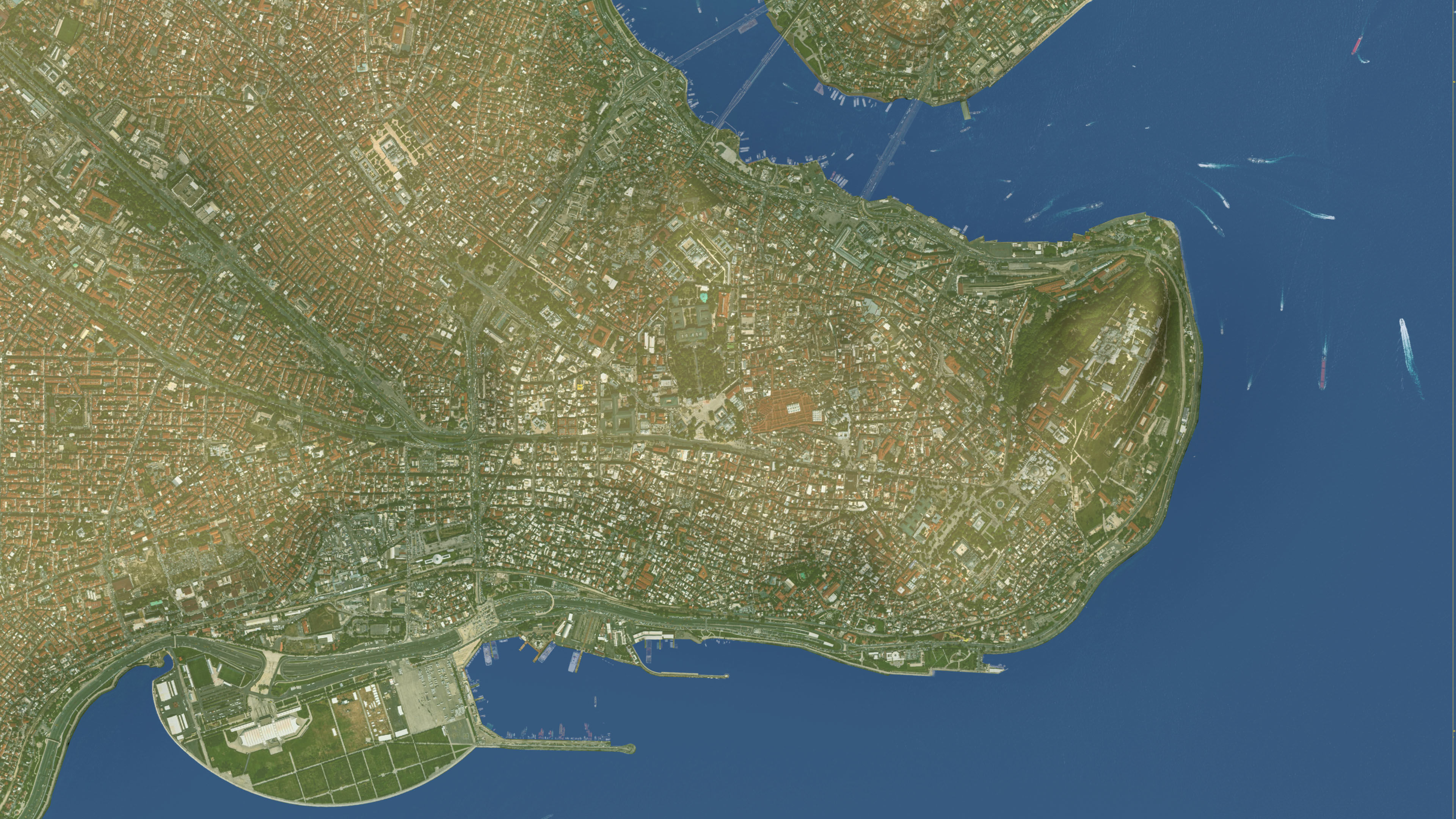 Istanbul - Topography Terrain Low-poly 3D model_9