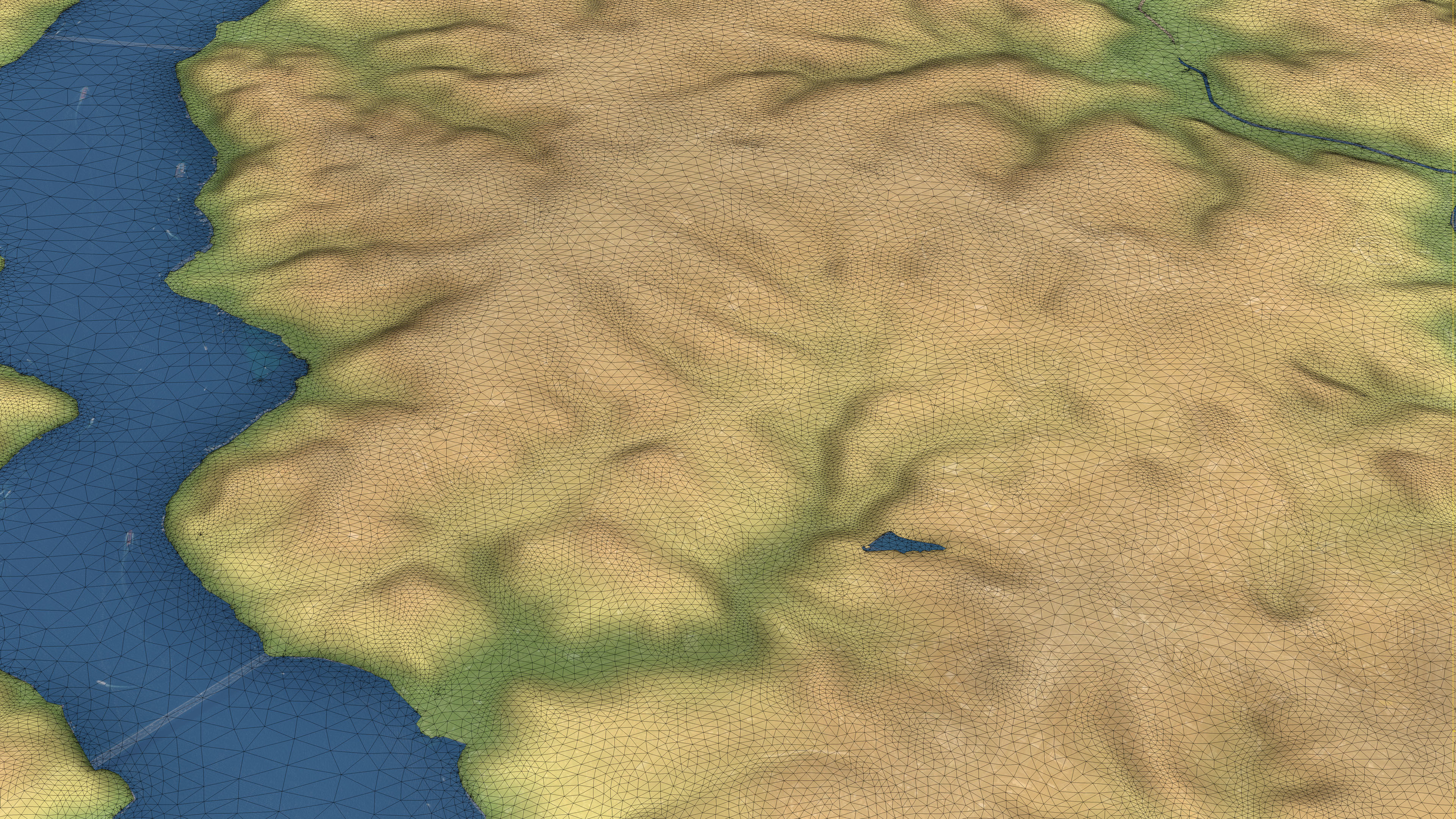Istanbul - Topography Terrain Low-poly 3D model_22