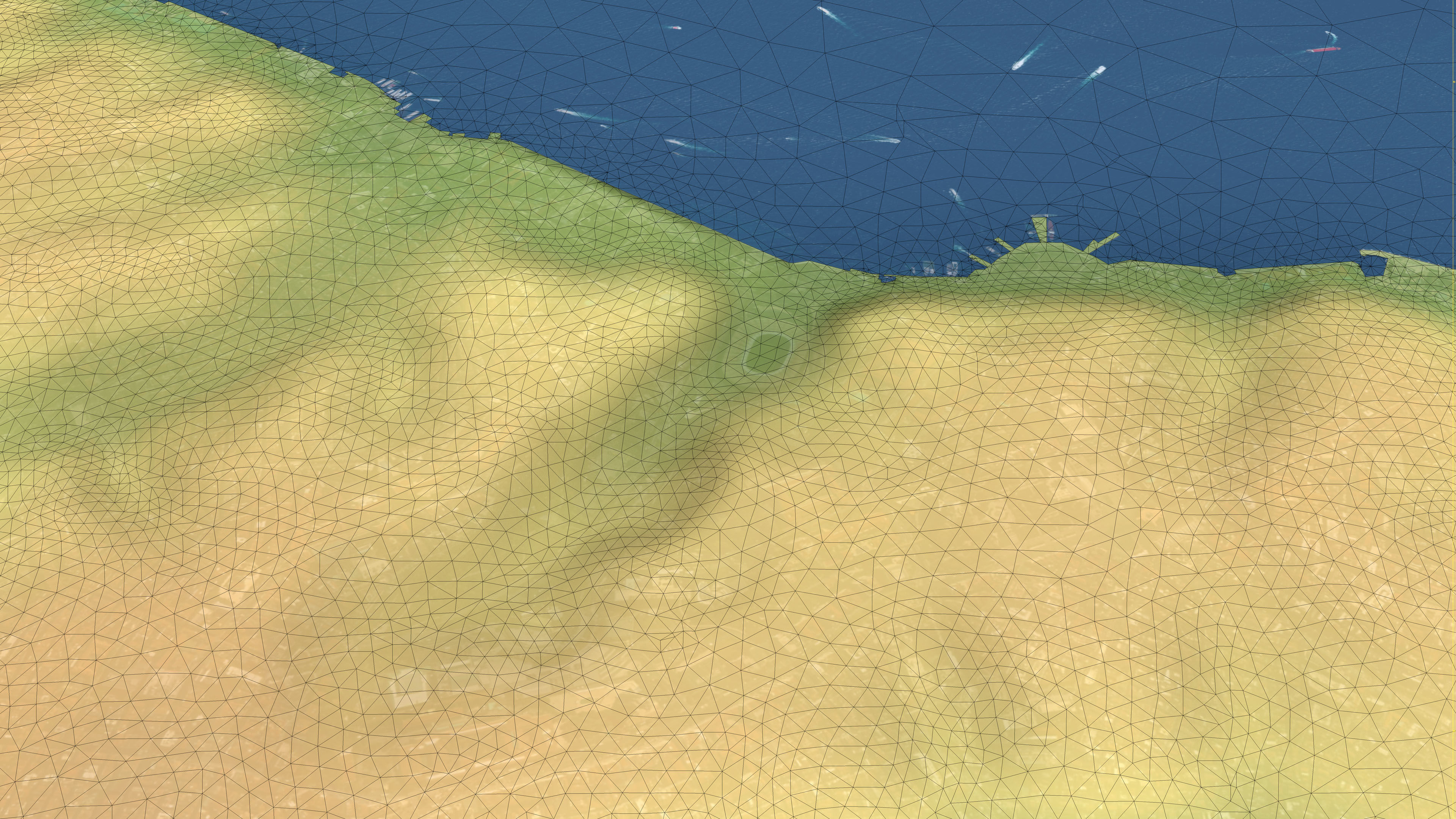 Istanbul - Topography Terrain Low-poly 3D model_16