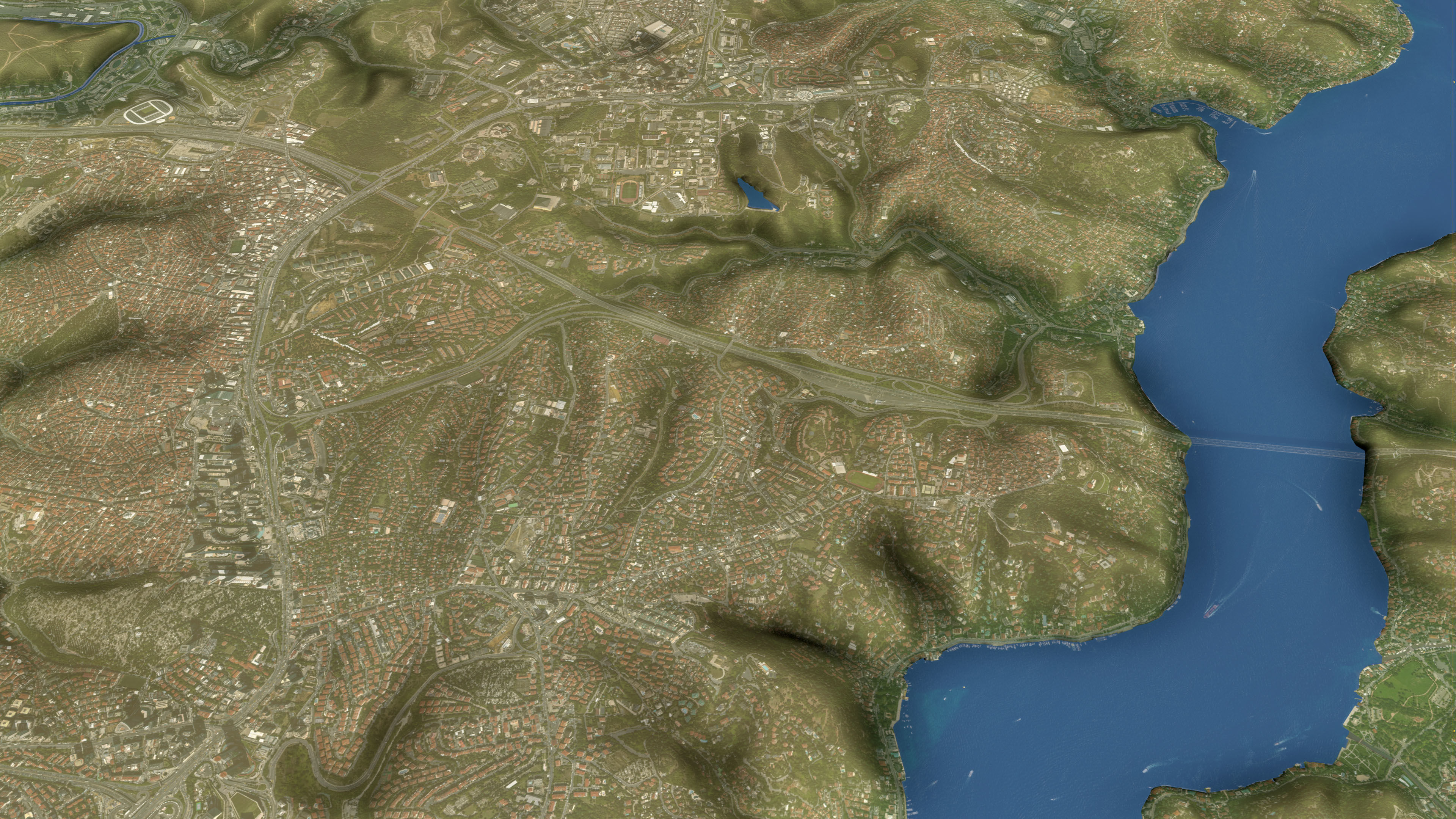 Istanbul - Topography Terrain Low-poly 3D model_27