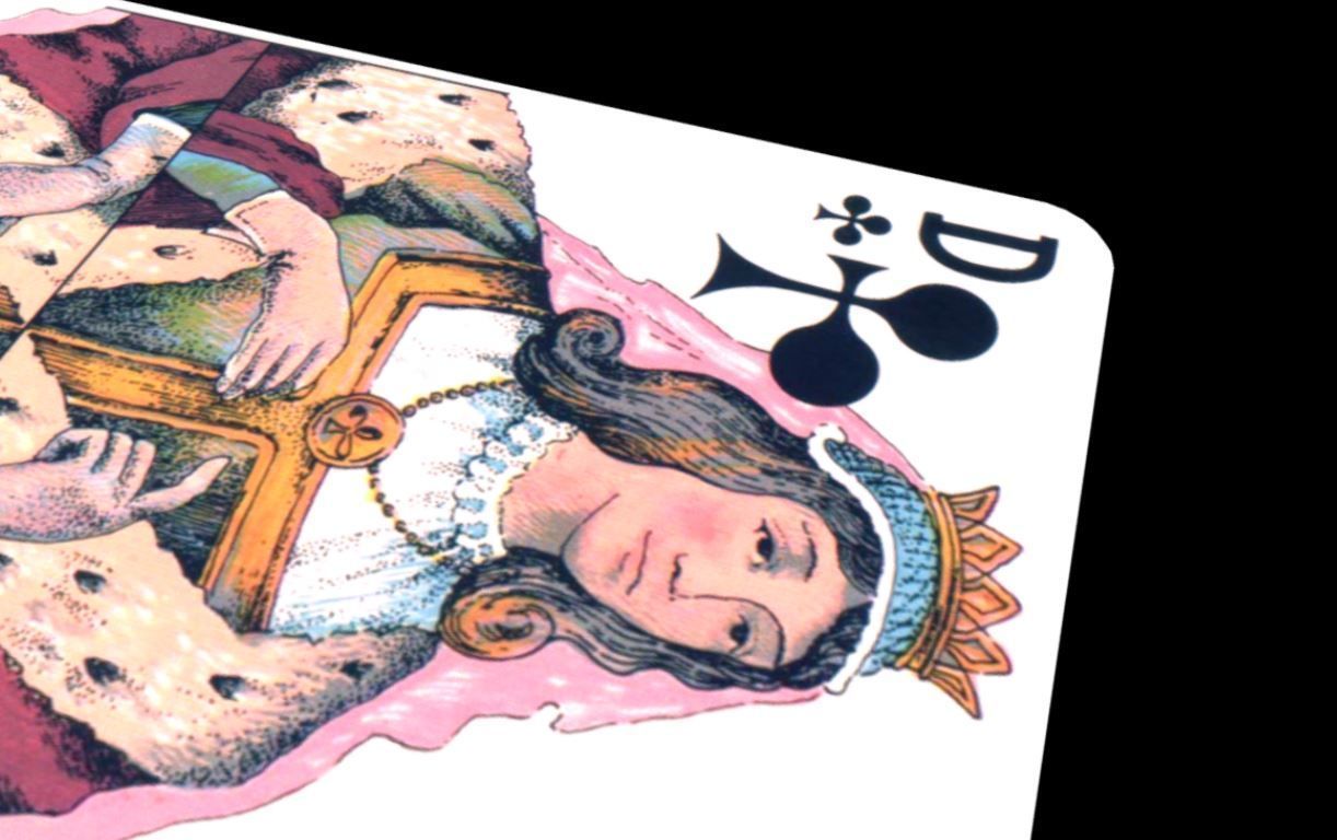 Game card queen 3D model_2