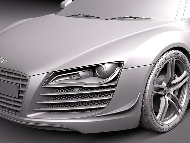Audi R8 GT 2011 3D model_10