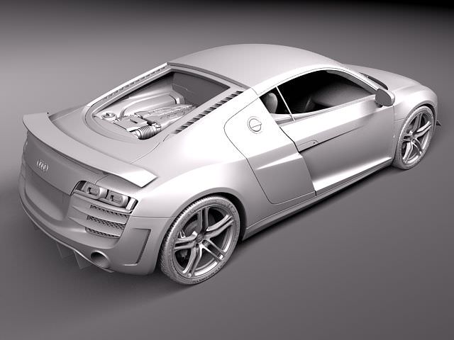 Audi R8 GT 2011 3D model_8