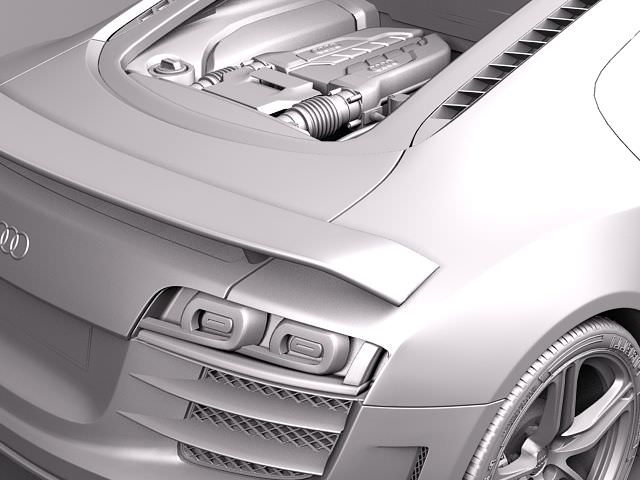 Audi R8 GT 2011 3D model_9